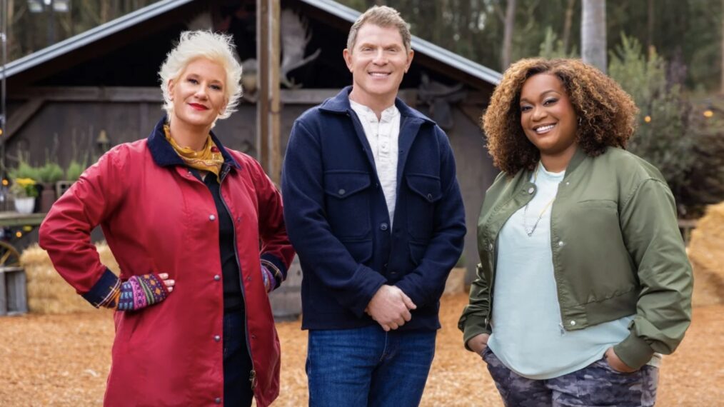 'BBQ Brawl' Season 4 - Bobby Flay, Anne Burrell, and Sunny Anderson