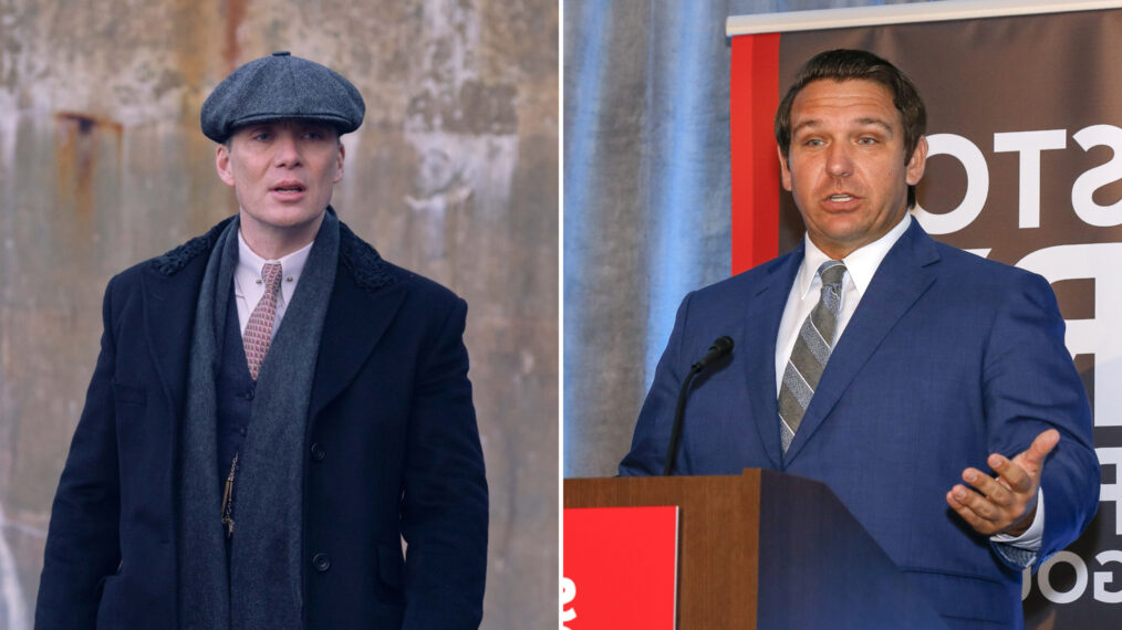 Cillian Murphy as Tommy Shelby/Ron DeSantis