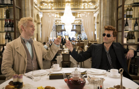 Michael Sheen and David Tennant in 'Good Omens'