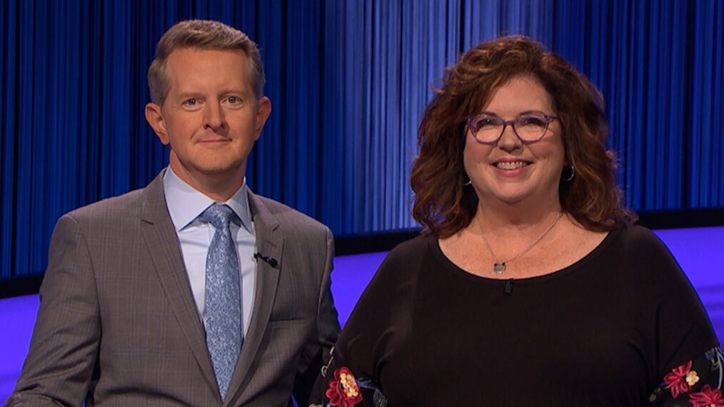 Liz Cotrufello and Ken Jennings on 'Jeopardy!'