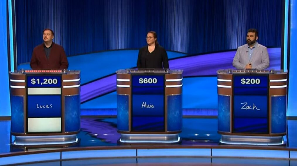 Lucas, Alicia, and Zach on 'Jeopardy!'