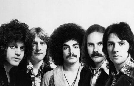 George Tickner, Neal Schon, Ross Valory, and Gregg Rolie from Journey
