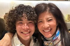 Julie Chen Moonves with son Charlie