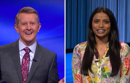 Ken Jennings and Anji Nyquist on Jeopardy!