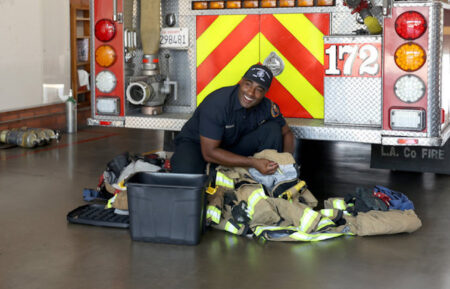 Michael Anderson and Dushone Roman in 'LA Fire & Rescue'