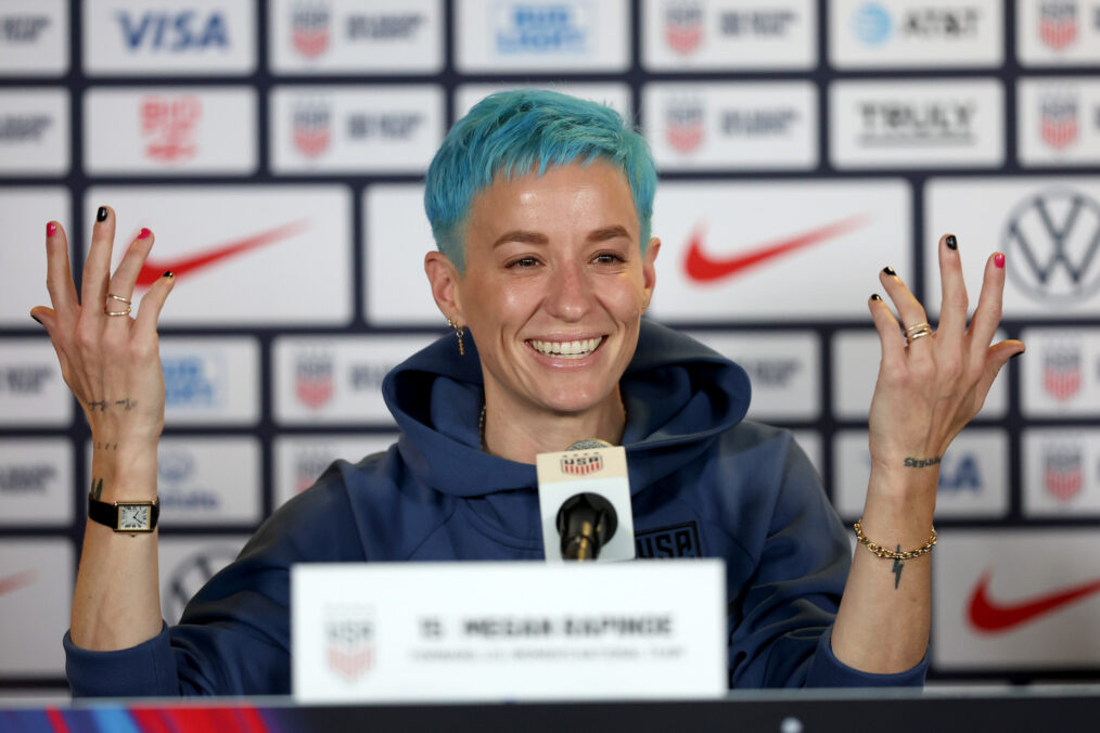 Megan Rapinoe #15 of Team United States soccer