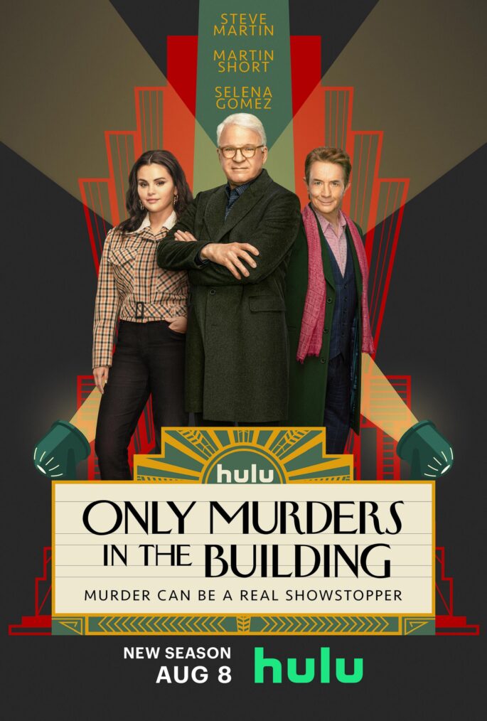 Selena Gomez, Steve Martin, and Martin Short in 'Only Murders in the Building' Season 3