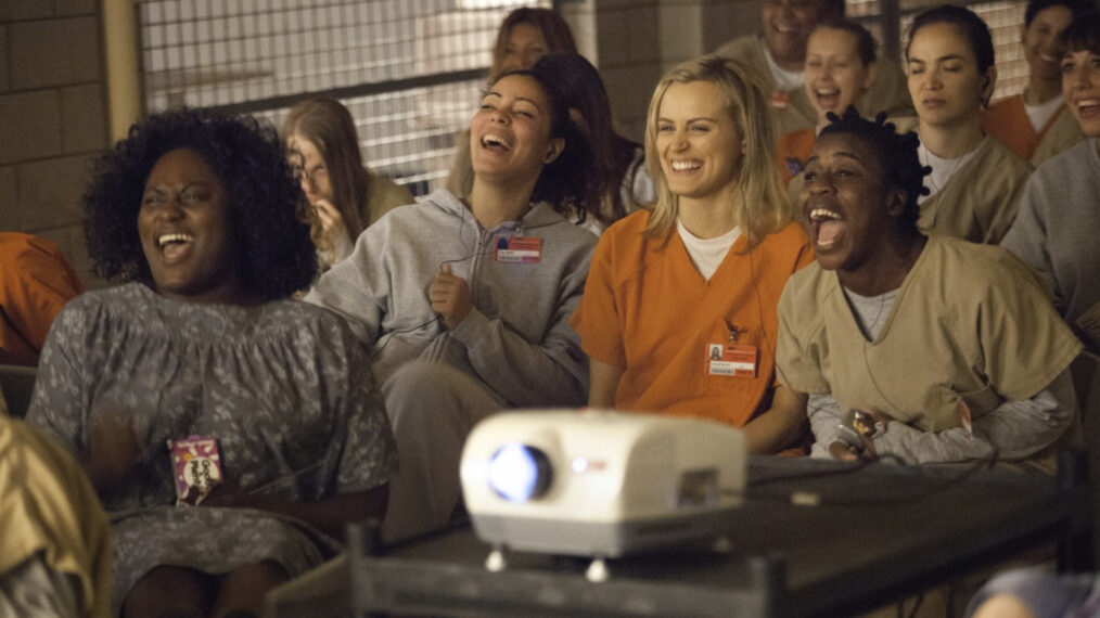 Danielle Brooks, Taylor Schilling, and Uzo Aduba in 'Orange Is the New Black'