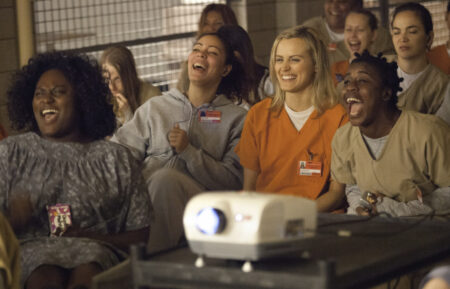 Danielle Brooks, Taylor Schilling, and Uzo Aduba in 'Orange Is the New Black'