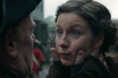 Caitriona Balfe and Mark Lewis Jones in 'Outlander' Season 7