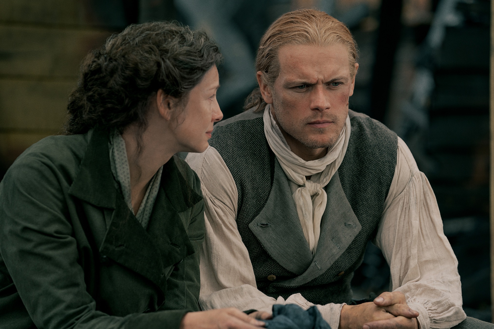 Caitriona Balfe and Sam Heughan in 'Outlander' Season 7