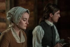 Izzy Meikle-Small and Joey Phillips in 'Outlander' Season 7