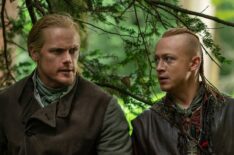 Sam Heughan and John Bell in 'Outlander' Season 7