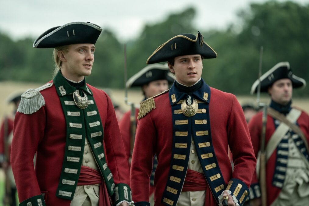 Henry Ashton and Charles Vandervaart in 'Outlander' Season 7