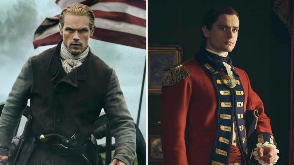 Sam Heughan and Charles Vandervaart in 'Outlander' Season 7