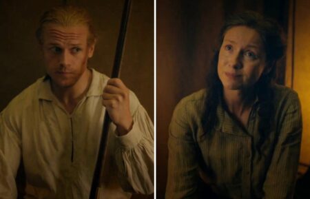 Sam Heughan and Caitriona Balfe in 'Outlander' Season 7