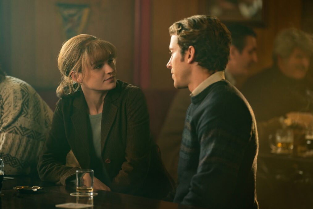 Sophie Skelton and Chris Fulton in 'Outlander' - Season 7