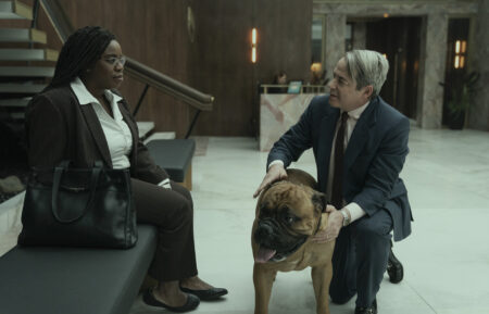 Uzo Aduba and Matthew Broderick in 'Painkiller' on Netflix