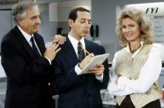 From left, Garry Marshall, Paul Reubens, Candice Bergen in 'Murphy Brown' Season 7