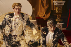 Nicholas Galitzine and Taylor Zakhar Perez in 'Red, White & Royal Blue'