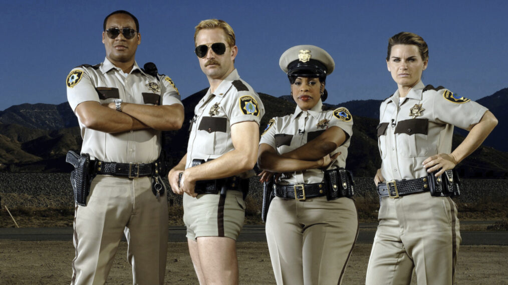 Cedric Yarbrough, Thomas Lennon, Niecy Nash, and Mary Birdsong in 'Reno 911!'