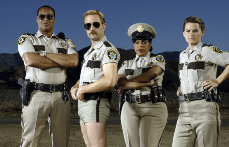 Cedric Yarbrough, Thomas Lennon, Niecy Nash, and Mary Birdsong in 'Reno 911!'