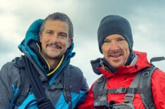 Bear Grylls and Benedict Cumberbatch in 'Running Wild with Bear Grylls: The Challenge'