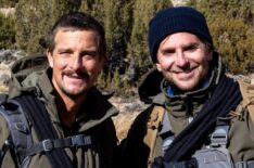 Bear Grylls and Bradley Cooper in 'Running Wild with Bear Grylls: The Challenge'