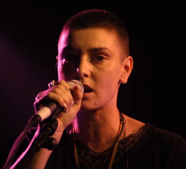 Sinead O'Connor sings at a concert in aid of the Chernobyl Children's Project