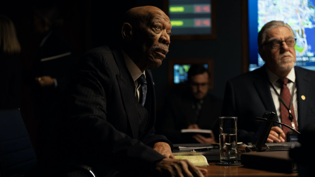 Morgan Freeman und Bruce McGill in „Special Ops: Lioness“