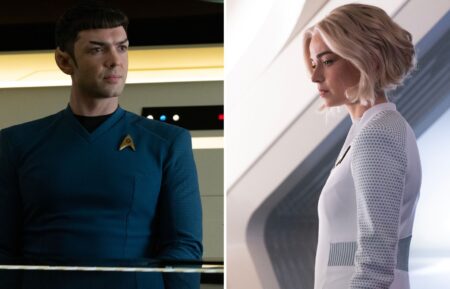 Ethan Peck and Jess Bush in 'Star Trek: Strange New Worlds'