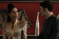 Gia Sandhu and Ethan Peck in 'Star Trek: Strange New Worlds'