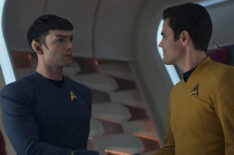 Ethan Peck and Paul Wesley in 'Star Trek: Strange New Worlds'