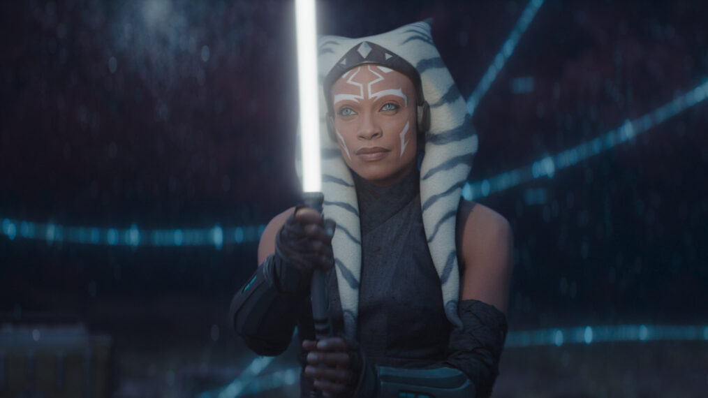 Rosario Dawson as Ahsoka Tano in the 'Star Wars: Ahsoka' trailer