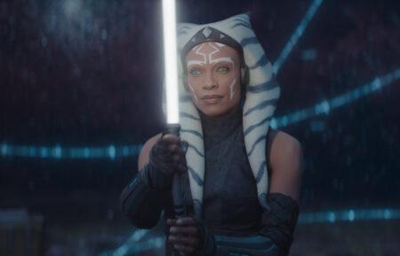 Rosario Dawson as Ahsoka Tano in the 'Star Wars: Ahsoka' trailer