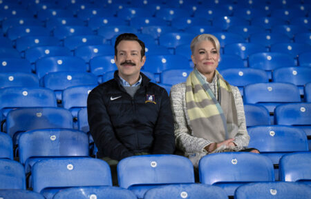 Jason Sudeikis and Hannah Waddingham in 'Ted Lasso'