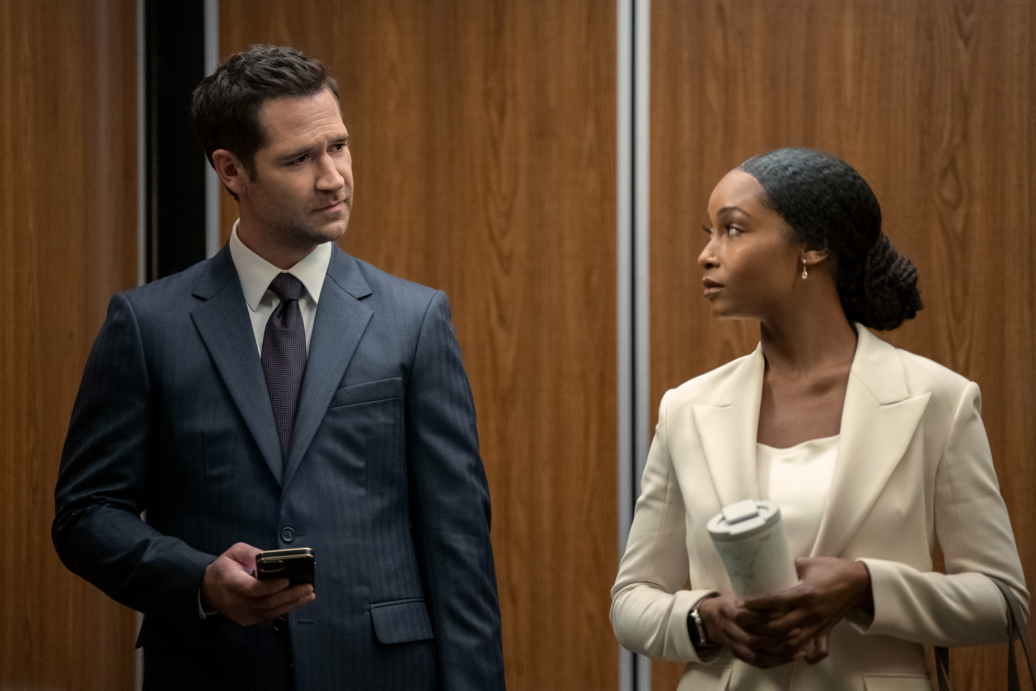 Manuel Garcia-Rulfo and Yaya DaCosta in 'The Lincoln Lawyer'