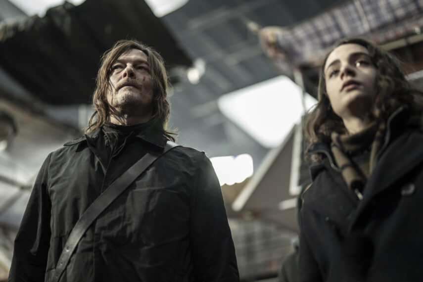 Norman Reedus y Louis Puech Scigliuzzi en 'The Walking Dead: Daryl Dixon'