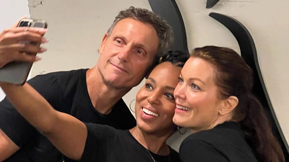 Tony Goldwyn, Kerry Washington, and Bellamy Young at SAG-AFTRA offices