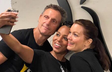 Tony Goldwyn, Kerry Washington, and Bellamy Young at SAG-AFTRA offices