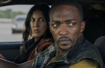 Stephane Beatriz and Anthony Mackie in 'Twisted Metal'