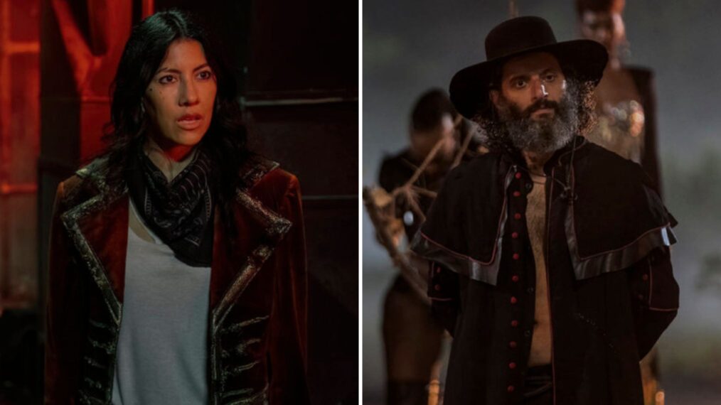 Stephanie Beatriz and Jason Mantzoukas in 'Twisted Metal'