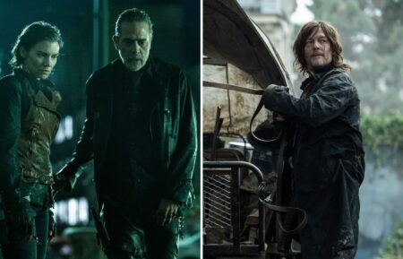 Lauren Cohan and Jeffrey Dean Morgan in 'The Walking Dead: Dead City' and Norman Reedus in 'The Walking Dead: Daryl Dixon'