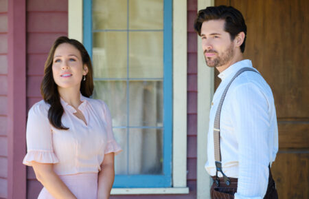 Erin Krakow and Chris McNally in 'When Calls the Heart'