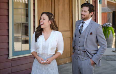 Erin Krakow and Chris McNally in 'When Calls the Heart'