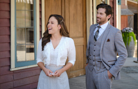 Erin Krakow and Chris McNally in 'When Calls the Heart'