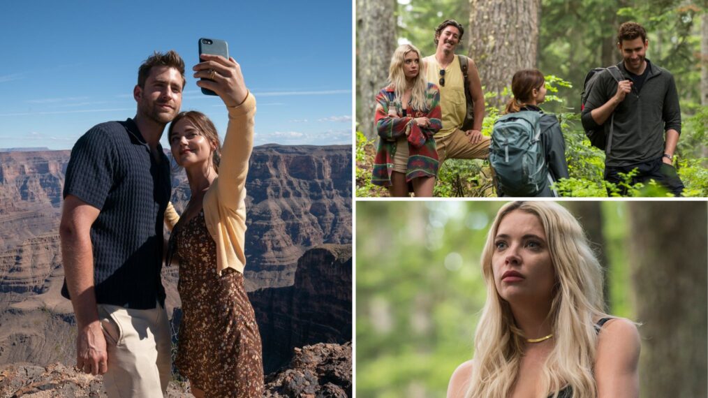 Jenna Coleman, Oliver Jackson-Cohen, Eric Balfour, and Ashley Benson in 'Wilderness'