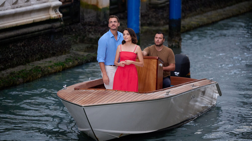Stephanie Leonidas and Raniero Monaco Di Lapio in 'A Very Venice Romance'