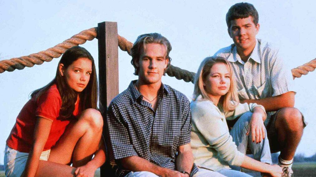 Katie Holmes, James Van Der Beek, Michelle Williams, and Joshua Jackson on 'Dawson's Creek'