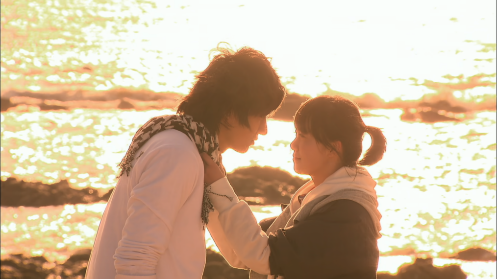 Lee Min-ho as Gu Jun-pyo and Koo Hye-sun as Geum Jan-di in Boys Over Flowers